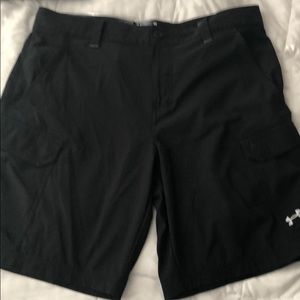 Under armour black shorts. Size 36 waist